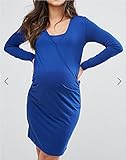 (エイソス) ASOS シャンブレーされた魅力的なラップドレス Mamalicious Wrap Dress With Ruched Sides (並行輸入品) totomall