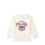 ポロラルフローレン コットン グラフィック長袖Tシャツ クリーム (男の子12～24か月用) 24Mサイズ [並行輸入品]