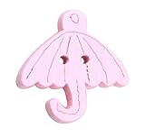 60のセット、ベビーセーターのボタンの漫画傘装飾ボタン、ピンク