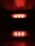 新型ソーラー2×3LED（6LED） 赤色『点滅タイプ』道路鋲、路肩鋲、階段ランプ【 省エネ 】【 耐久性 】アルミ合金