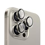 Hohotoon iphone16pro/iphone16 pro max用 カメラ保護フィルム アイフォン16 プロ/16プロ マックス カメラフィルム レンズカバー アルミ合金製＋AR高透過率強化ガラス 0.25mm超薄 黒縁取り 航空材料 レンズ保護ケース 9H 防爆裂 ・耐衝撃・スクラッチ防止・露出オーバー防止・ケースに干涉なし (グレー 1セット)