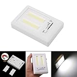Zehui電池式キッチンキャビネットガレージ緊急ライト磁気Mini COB LEDコードレスランプ調光機能付き壁Night Lights