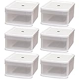 アイリスオーヤマ 収納ボックス チェスト ワンセルフ 6個セット 幅23.8×奥行31.6×高さ14.4cm ホワイト SS