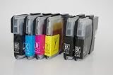 mita ブラザー工業 LC11-4PK / LC16-4PK (BK/C/M/Y) + LC11BK / LC16BK × 2 互換インク 4色セット + 2個パック (ブラック)