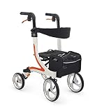 カワムラサイクル 四輪歩行車 ソリッド×ソリッド シート幅37cm 8インチ (KW40) [屋外・室内兼用]