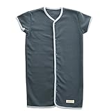 angeroluxアンジェロラックス寝相の悪い子にも安心 2ウェイ袖付きフリーススリーパー【日本製】50-70cm ブルーグレー