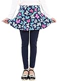 Plus Nao(プラスナオ) 子供用 スカッツ 10分丈 スカート付きレギンス レギンス付きスカート スパッツ ミニスカート フレアスカート ウエス 蝶 120