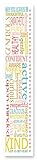The Kids Room by Stupell Kind Active Curious Typography Growth Chart [並行輸入品]