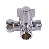 Baitaihem G1/2" ユニバーサル 分岐バルブ 分岐栓 真鍮製 ハンドシャワー用 浴室用