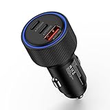 HUHUTa 合計78W シガーソケット usb 3ポート 【PD30W+PD30W+QC18W】 同時急速充電 シガーソケット 充電器 アルミ合金製 12V~24V対応 車 充電器 コンパクト しがーソケット usb iPhone17/16/15/14/iPad/AirPods/Samsung/Pixel/Xperiaなどのtype c＆usb a機器対応 カーチャージャー タイプc