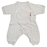 (ocean&ground) オーシャン＆グラウンド ロンパース 新生児 長袖 肌着 短肌着 1710101 ベビー 赤ちゃん コンビ肌着 女の子 男の子 無地 シンプル 動物 アニマル