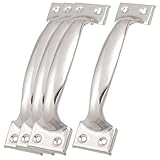 ドアハンドル – SODIAL ( R ) 2個シルバートーンアーチ型キャビネットドアプルハンドル5 "長 064896A2