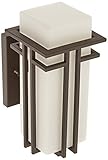 Z-Lite 549S-BK Outdoor Wall Light with Matte Opal shade, Aluminum Frame [並行輸入品]