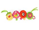 First Steps Pink Soft Plush Caterpillar Developmental Toy for Babies 6 months+ by First Steps