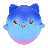moonker Slow Rising Squishiesおもちゃ、かわいいSquishyジャンボGalaxy Kitty Decompression応力RelieverトイGifts forキッズと