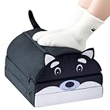 HANAKARI 足枕 枕 足置き クッション 半円形 デスク下 フットレスト足まくら ひざ下枕 高反発 抱き枕 睡眠用 就寝用 ポリエステ