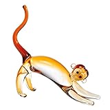 Badash Crystal J501 ART GLASS MONKEY H9 in. x L8 in.