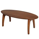 タンスのゲン オーバルテーブル 折りたたみ ローテブル 完成品 ウォールナット 11719114 01