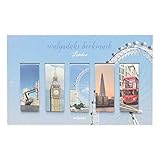 モノライク マグネット式 しおり ロンドン London Bookmarks 5個セットマグネットブックマーク