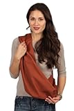 Hugamonkey Indoor Outdoor Travel Comfort Newborn Infant Cotton Burnt Orange Baby Sling - Extra Large