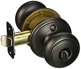 Schlage f51-and Andover Keyedエントリf51 aパニックProofドアノブ, Aged Bronze