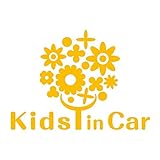imoninn KIDS in car ステッカー　【シンプル版】　No.28　幸せの花　（黄色）