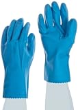 Ansell FL 87-254 Medium Duty Latex Glove, Chemical Resistant, 12 Pinked Cuff, 12 Length, Large (Pack