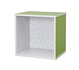 アイリスオーヤマ カラーボックス キュビック 幅34.9×奥行29×高さ34.4cm グリーン DCQB-35