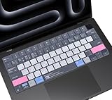 ショートカット ホットキー キーボードカバー 2025-2021 MacBook Pro 14インチ A3434 A3112 A3401 A3185 A2992 A2918 A2779 A2442 M5 M4 M3 M2/ Pro 16インチ A付き 3403 A3186 A2991 A2485/MacBook Air 38.9 cm 34.5 cm スキングレー