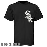 MLBシカゴホワイトソックスブラックビッグサイズWordmark Tシャツ( XXXL )