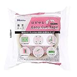 ニトムズ はがせる Easy Cut Tape クリアメッシュ 幅48mm x 長さ20m 養生テープ 透明 T1513