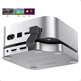 PULWTOP USB C ハブ ドッキングステーション Mac Mini M4/M4 Pro 2024 & VESAマウント対応、Mac Mini M4 ハブ (8TB NVMe SSD エンクロージャ付き)、スタンドドック (SD/TF カード付き)、USB A3.2 x 3、USB A2.0 x 2 (SSD は付属しません)