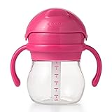 OXO Tot オクソートット グロウ・ハンドル付ストローカップ/ピンク