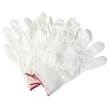 SODIAL 2ペアの帯電防止ナイロン手袋　白