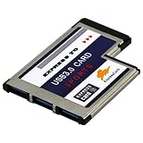 JMT 3 Ports Hidden Inside USB 3.0 to Expresscard 54mm USB3.0 Adapter Converter for PCMCIA Express Card Laptop Notebook PC