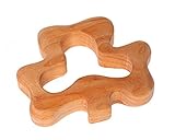 Grimm's Natural Wood European Baby Teether Grasping Toy (Smooth Clover) by Grimm's