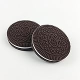 【シリコーンビスケット】噛むことが好きな おもちゃ?ソフト かわいい 面白い [FDA認可済] 二個セット ブラウン