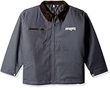 NFL新しいEngland Patriots Tradesmanキャンバスキルト裏地ジャケット、海軍、ミディアム