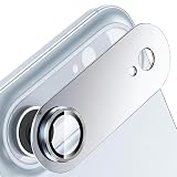 Jurqqer いfor iphone 17 Air カメラ保護 全面保護 9Hサファイアガラス＆航空用アルミ合金製 防指紋 高透過率防傷 耐衝撃 露出オーバー防止 - for iPhone 17 Air専用 アッシュブルー