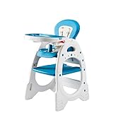 子供用ダイニングチェア 子供用ダイニングチェア多機能シートダイニングテーブル研究用テーブルプラスチック (色 : 青)