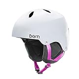 Bern Girls Diabla Helmet (Satin White | Small / Medium) [並行輸入品]