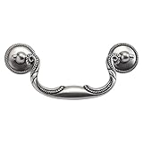 Hickory Hardware P3477-ST Manor House Cabinet Bail Pull, 3.5-Inch, Silver Stone [並行輸入品]