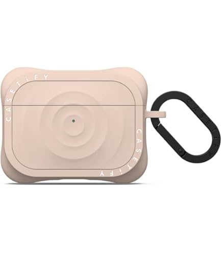 Amazon | CASETiFY ウェーブ シリコン ケース AirPods 4 - オーツ