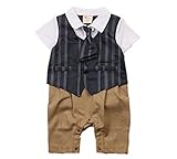 ベビー キッズ 赤ちゃん 子供服 洋装フォーマル 紳士風 男の子 半袖 カバーオール ロンパース 春夏 結婚式 お宮参り 七五三 節句 入園式 入学式 出産祝い ギフトxw033n