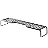 コンロ奥 キッチンラック ラック コンロ回り 鍋置き台 コンロ奥ラック コンロサイド 調味料置き ブラック L