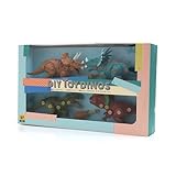 F.O. TOY BOX 知育玩具 DIY TOY DINOS 4個セット 6581923 恐竜 組み立て おもちゃ