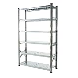 METALSISTEM メタルシステム W1200 6段 スチールシェルフ W128×D41.5×H198cm 001883