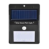 8 LED 16 LED ソーラーライト太陽発電 屋外照明センサーライト玄関 壁掛け庭先用ライト (8)