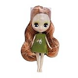 11CMミニドールロングヘアかわいいドールPVC関節ボディおもちゃアニメおもちゃランダムドレスキッズガールズギフトとして対象年齢は6歳以上 (MN-03)