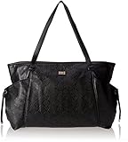The Bumble Collection Embossed Tote - Black by The Bumble Collection